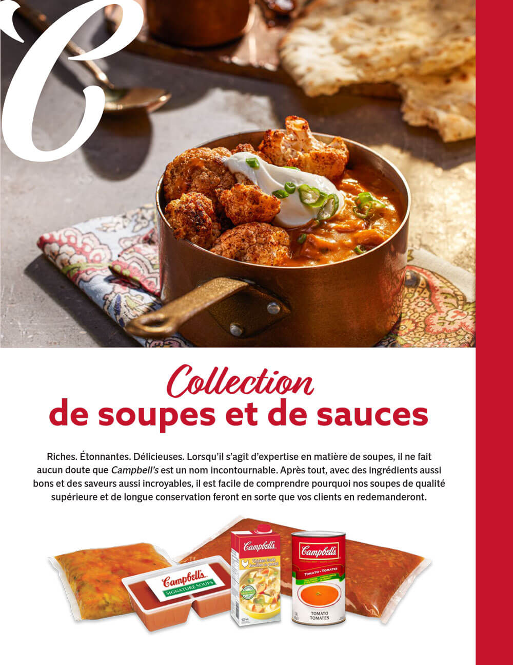 Campbell‘s Service Alimentaire Collection de soupes et de sauces