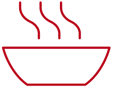 icon Bowl of Hot Soup with Steam